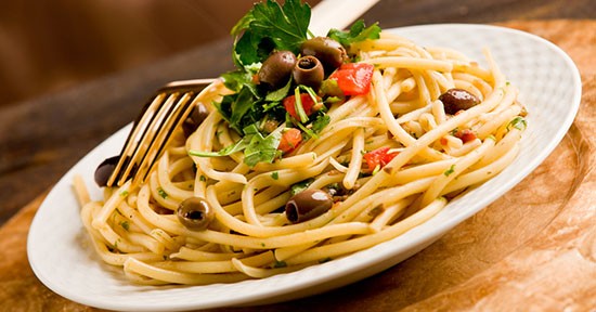 Spaghetti olive