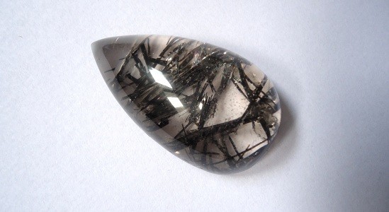 Rutilated quartz teardrop