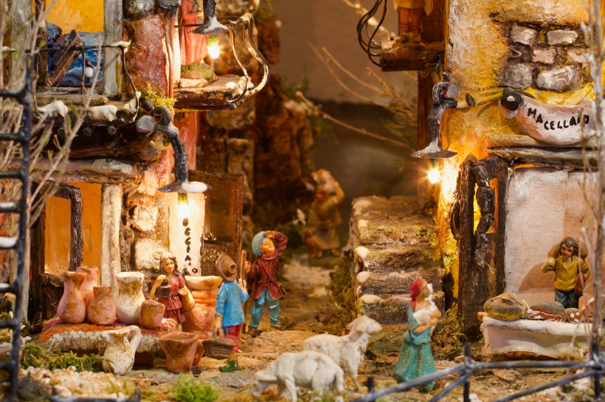 Presepe materiale riciclo